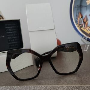 Prada Women's Brown Geometric Glasses